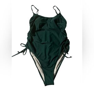 Dark Green One-Piece Swimsuit